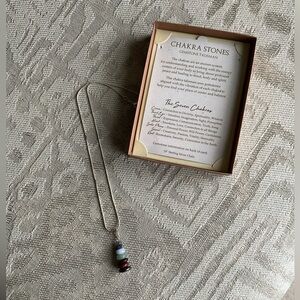 NWT Sterling Silver and Chakra Stones Necklace